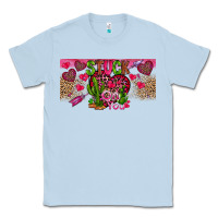 Dusty Blue Stuck On You Classic Tee - CowhideDigitalArt