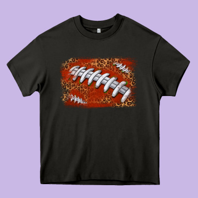American Football Background Heavy Core Tee Designed By Texasbilliewilder
