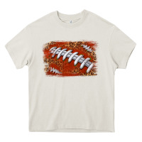 Cream American football background Heavy Core Tee - texasbilliewilder