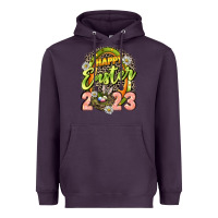 Plum Happy Easter 2023 Heavyweight Hoodie - LillyAllenDesigns