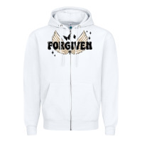 Forgiven Christian Angel Wings Zipper Hoodie | Teevron