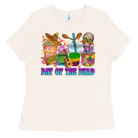 Bone Day of the dead coffee cups Ladies Tee - RanaPortraitStore