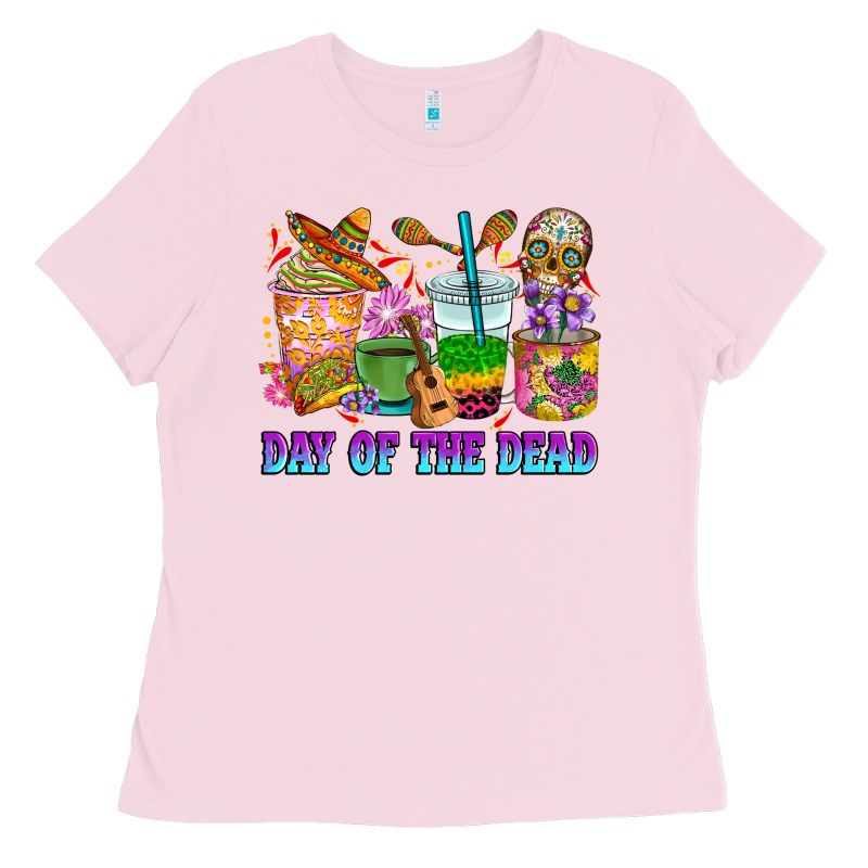 Day Of The Dead Coffee Cups Ladies Tee by RanaPortraitStore | Teevron