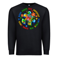 Black what makes you different is what makes you beautif Premium Sweatshirt - Artiststas