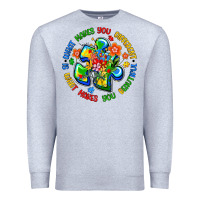 Heather Grey what makes you different is what makes you beautif Premium Sweatshirt - Artiststas