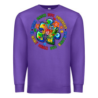 Purple what makes you different is what makes you beautif Premium Sweatshirt - Artiststas
