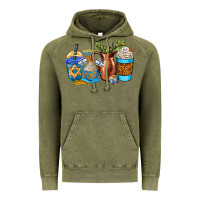 Vintage Olive hannukah coffee cups Vintage Hoodie - AdoDesignShop