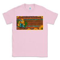 Bubblegum Pink custom cowboy boots sunflowers and cactus license plate Classic Tee - Artiststas