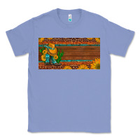 Colony Blue custom cowboy boots sunflowers and cactus license plate Classic Tee - Artiststas