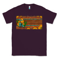 Plum custom cowboy boots sunflowers and cactus license plate Classic Tee - Artiststas