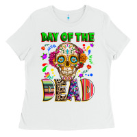 White Day of the dead Ladies Tee - RanaPortraitStore