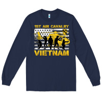 Navy 1st air cavalry vietnam veteran Long Sleeve Tee - Jasminsmagicworld