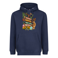 Navy Easter Day rodeo Heavyweight Hoodie - LillyAllenDesigns