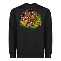 Black american football helmet Heavyweight Sweatshirt - JahusDesignShop