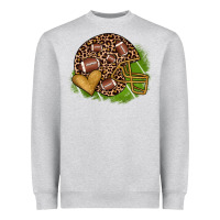 Heather Grey american football helmet Heavyweight Sweatshirt - JahusDesignShop