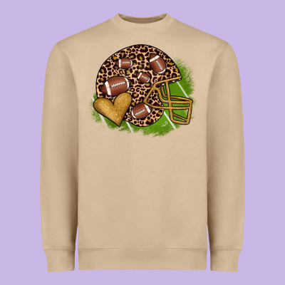 American Football Helmet Heavyweight Sweatshirt Designed By Jahusdesignshop