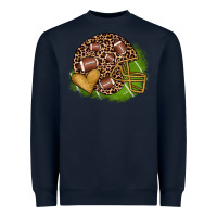 Navy american football helmet Heavyweight Sweatshirt - JahusDesignShop