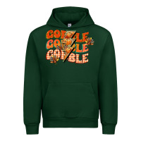 Forest Green gobble gobble gobble Urban Hoodie - CowGirlArtShop