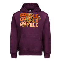 Mauve Wine gobble gobble gobble Urban Hoodie - CowGirlArtShop