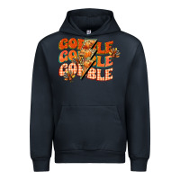Navy gobble gobble gobble Urban Hoodie - CowGirlArtShop