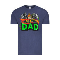 Vintage Denim racing dad with racing  equipment Vintage Tee - AdoDesignShop