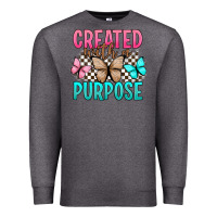 Charcoal Heather created with a purpose Premium Sweatshirt - Artiststas