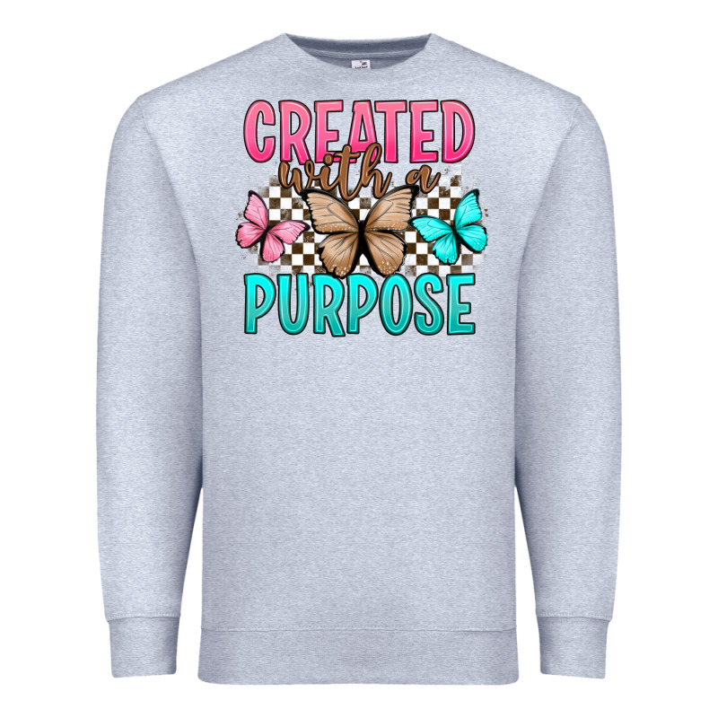Created With A Purpose Premium Sweatshirt by Artiststas | Teevron