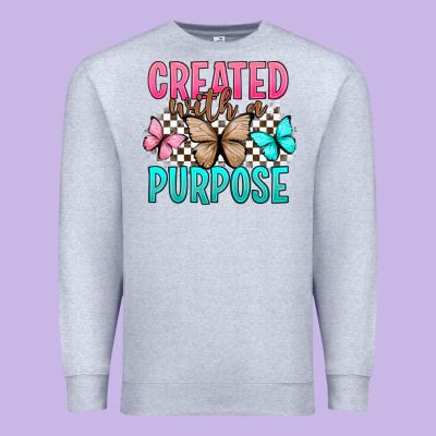 Created With A Purpose Premium Sweatshirt Designed By Artiststas