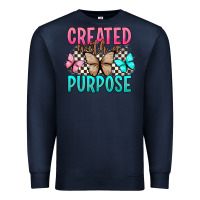 Navy created with a purpose Premium Sweatshirt - Artiststas