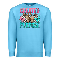 Ocean Blue created with a purpose Premium Sweatshirt - Artiststas