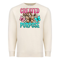 Sandshell created with a purpose Premium Sweatshirt - Artiststas