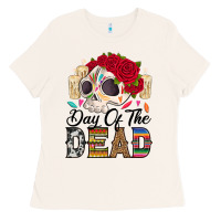 Bone Day of the dead skeleton Ladies Tee - RanaPortraitStore