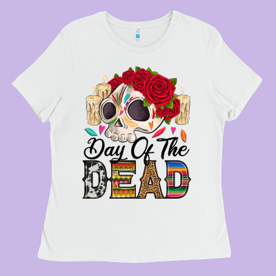 Ladies Tee Day of the dead skeleton