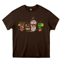 Chocolate Brown american football coffee cups Heavy Core Tee - texasbilliewilder