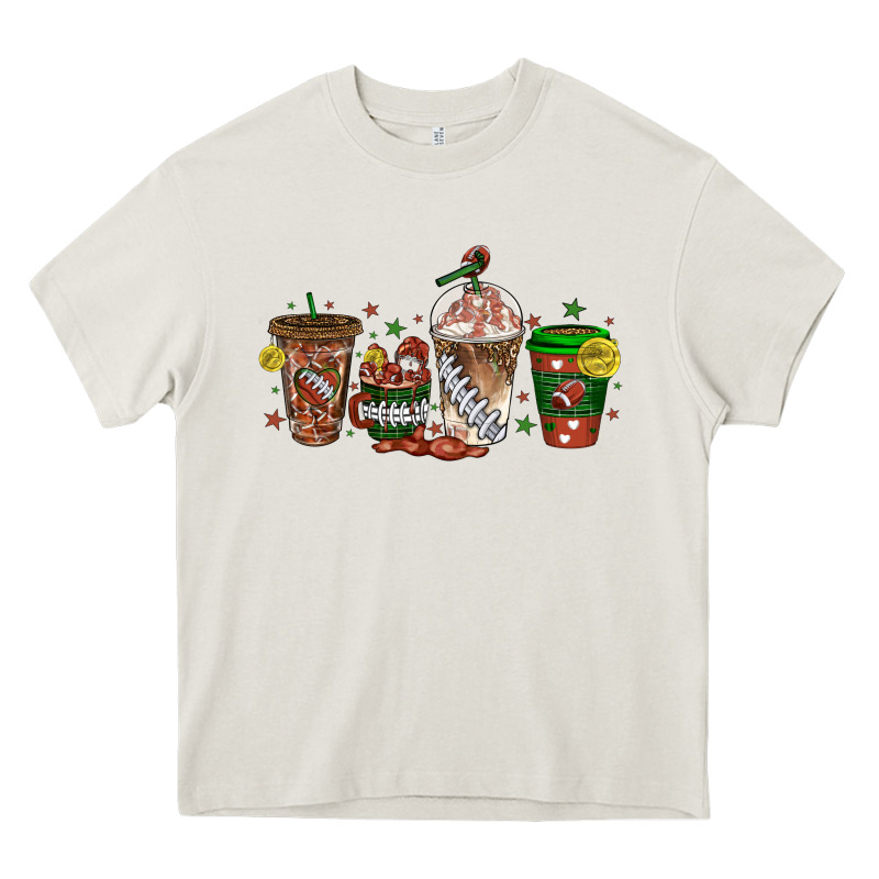 American Football Coffee Cups Heavy Core Tee by texasbilliewilder | Teevron