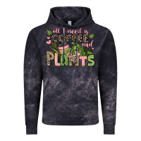 Cloud Black all i need is coffee and plants Vintage Hoodie - JahusDesignShop