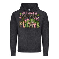 Vintage Black all i need is coffee and plants Vintage Hoodie - JahusDesignShop