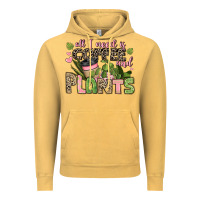 Vintage Mustard all i need is coffee and plants Vintage Hoodie - JahusDesignShop