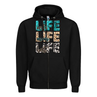 Black wife life wife mom life best Zipper Hoodie - NancyCooperArtShop