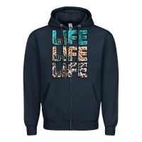 Navy wife life wife mom life best Zipper Hoodie - NancyCooperArtShop