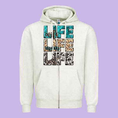 Wife Life Wife Mom Life Best Zipper Hoodie Designed By Nancycooperartshop