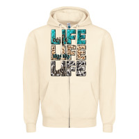 Sandshell wife life wife mom life best Zipper Hoodie - NancyCooperArtShop