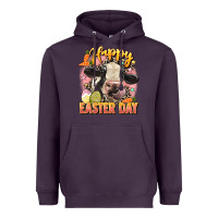 Plum Happy Easter Day Heavyweight Hoodie - LillyAllenDesigns