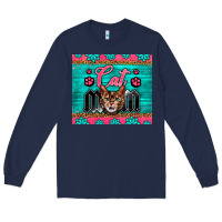 Navy Western Bengal Cat Mom Long Sleeve Tee - LillyAllenDesigns