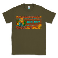 Army Green preview custom cowboy boots sunflowers and cactus license plate Classic Tee - Artiststas