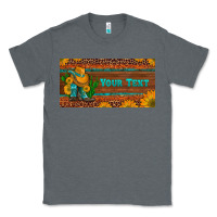 Charcoal Heather preview custom cowboy boots sunflowers and cactus license plate Classic Tee - Artiststas
