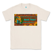 Natural preview custom cowboy boots sunflowers and cactus license plate Classic Tee - Artiststas