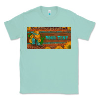 Seafoam preview custom cowboy boots sunflowers and cactus license plate Classic Tee - Artiststas
