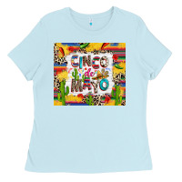 Baby Blue Cinco de mayo Ladies Tee - RanaPortraitStore