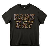 Asphalt game day leopard Heavy Core Tee - Zillion Design Studio